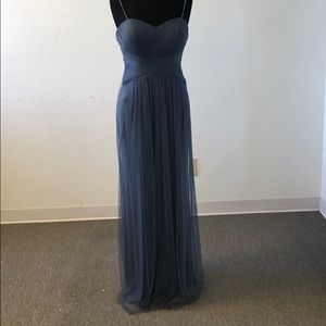 Tulle slate gown